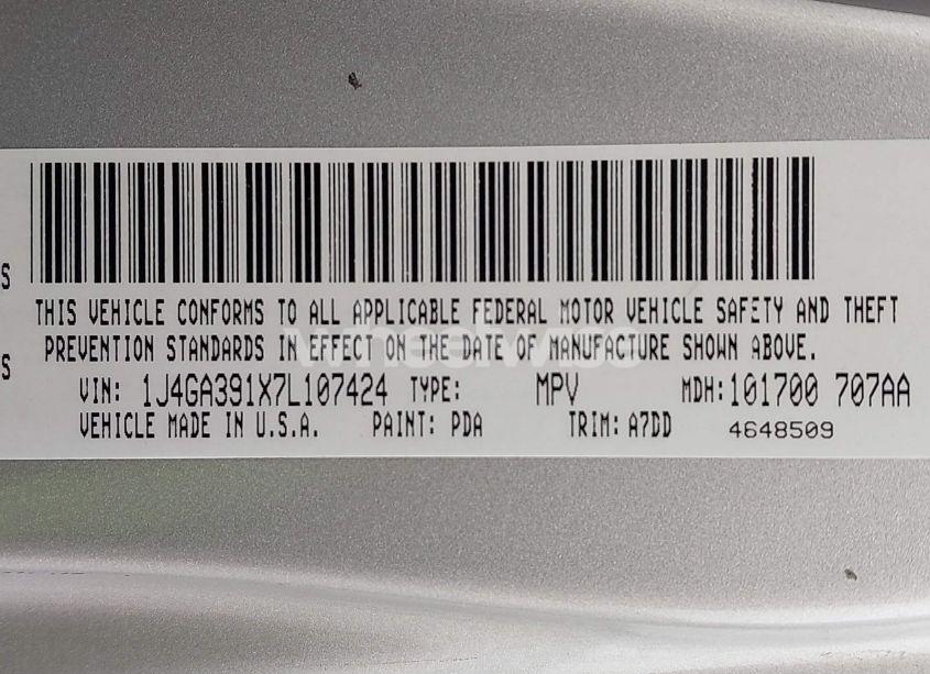 Photo 9 of 2007 Jeep Wrangler (VIN 1J4GA391X7L107424)