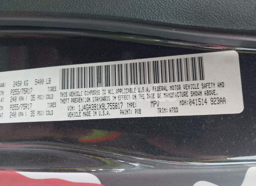 Photo 9 of 2009 Jeep Wrangler UNLIMITED X (VIN 1J4GA391X9L755817)