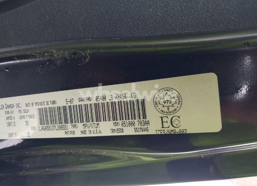 Photo 9 of 2007 Jeep Wrangler UNLIMITED SAHARA (VIN 1J4GA59127L208551)