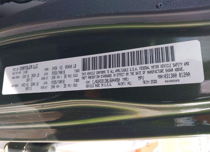 Photo 9 of 2008 Jeep Wrangler UNLIMITED SAHARA (VIN 1J4GA59138L604490)