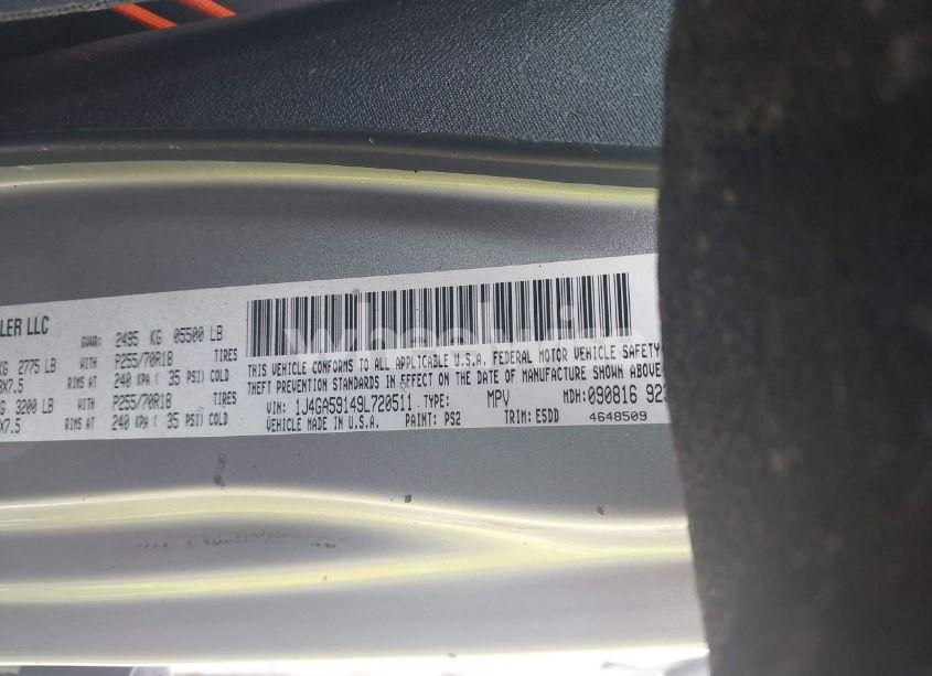 Photo 9 of 2009 Jeep Wrangler UNLIMITED SAHARA (VIN 1J4GA59149L720511)