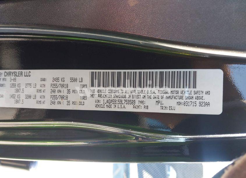 Photo 9 of 2009 Jeep Wrangler UNLIMITED SAHARA (VIN 1J4GA59159L759589)