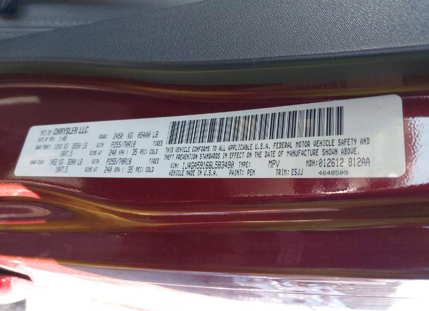 Photo 9 of 2008 Jeep Wrangler UNLIMITED SAHARA (VIN 1J4GA59168L583490)