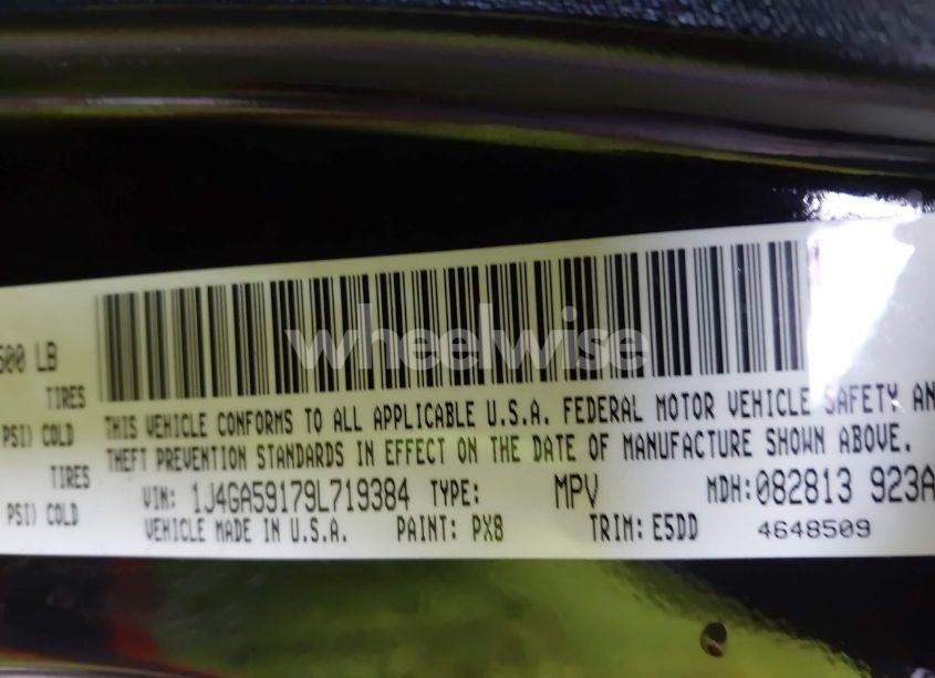 Photo 9 of 2009 Jeep Wrangler UNLIMITED SAHARA (VIN 1J4GA59179L719384)