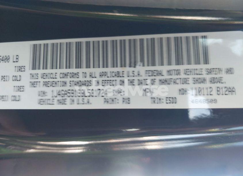 Photo 9 of 2008 Jeep Wrangler UNLIMITED SAHARA (VIN 1J4GA59198L531724)