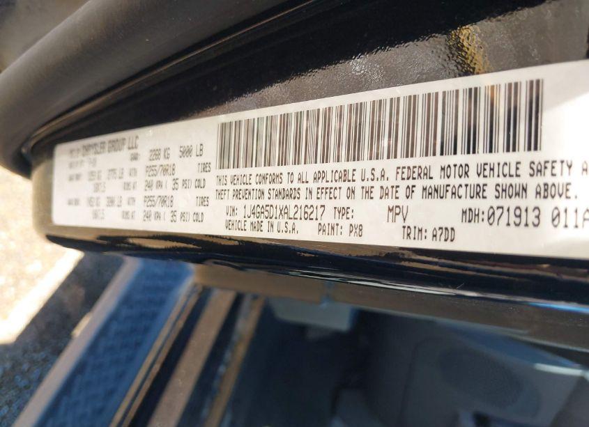 Photo 9 of 2010 Jeep Wrangler SAHARA (VIN 1J4GA5D1XAL216217)