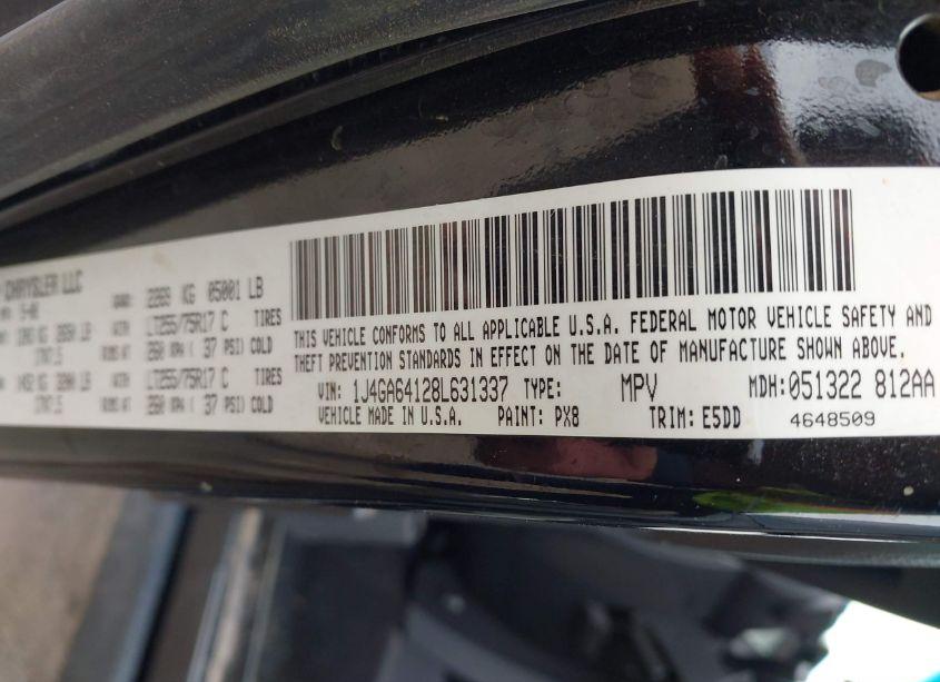 Photo 9 of 2008 Jeep Wrangler RUBICON (VIN 1J4GA64128L631337)