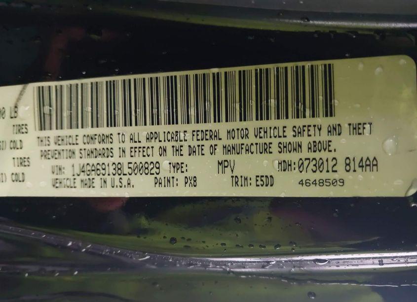 Photo 9 of 2008 Jeep Wrangler UNLIMITED RUBICON (VIN 1J4GA69138L500829)