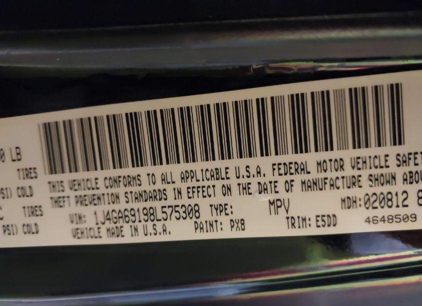 Photo 9 of 2008 Jeep Wrangler UNLIMITED RUBICON (VIN 1J4GA69198L575308)