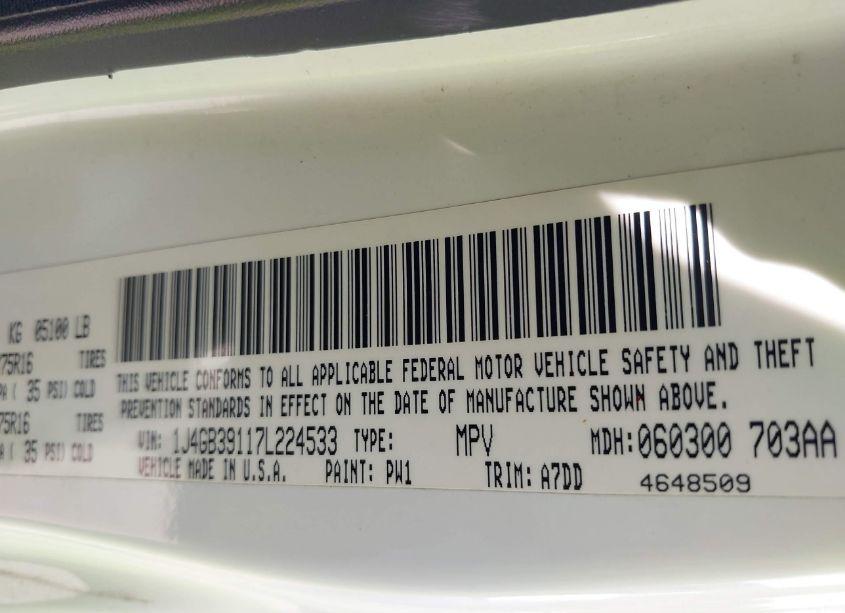 Photo 9 of 2007 Jeep Wrangler UNLIMITED X (VIN 1J4GB39117L224533)