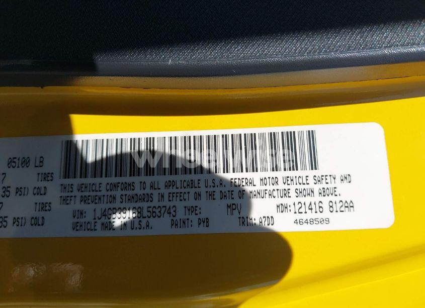 Photo 9 of 2008 Jeep Wrangler UNLIMITED X (VIN 1J4GB39168L563743)