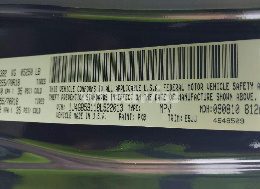 Photo 9 of 2008 Jeep Wrangler UNLIMITED SAHARA (VIN 1J4GB59118L522013)