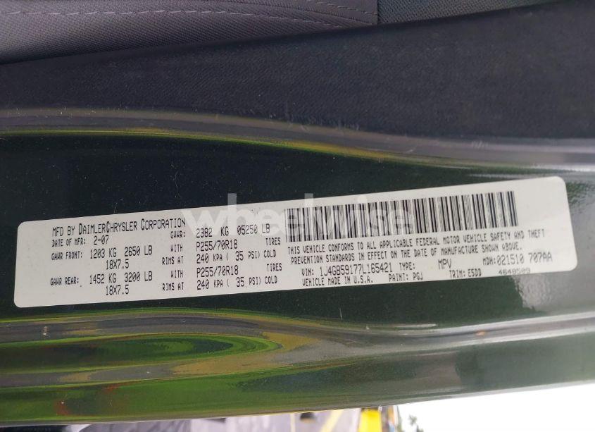 Photo 9 of 2007 Jeep Wrangler UNLIMITED SAHARA (VIN 1J4GB59177L165421)