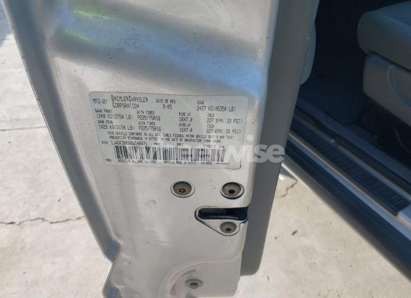 Photo 9 of 2006 Jeep Liberty RENEGADE (VIN 1J4GK38K66W148671)