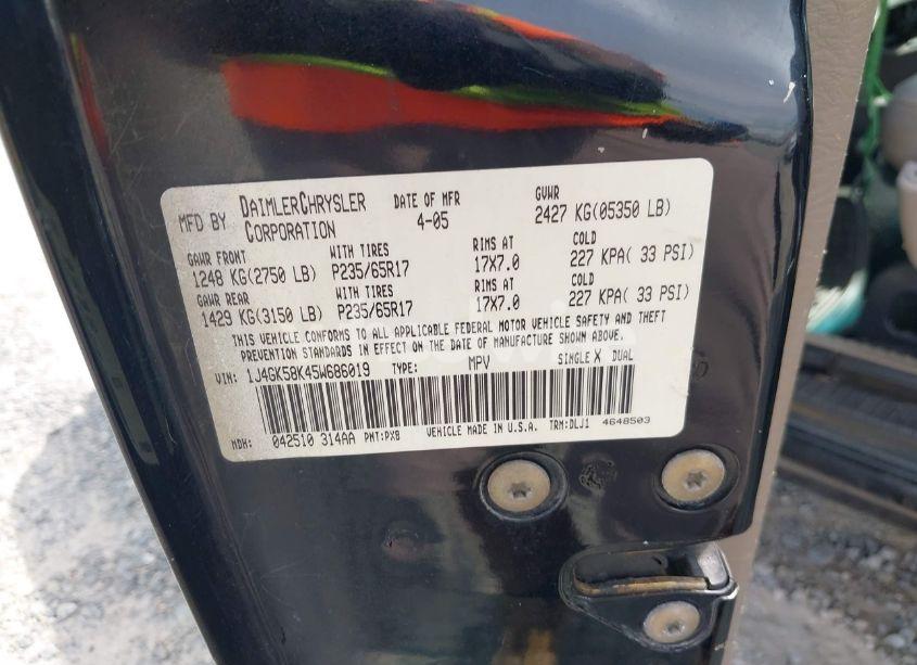 Photo 9 of 2005 Jeep Liberty LIMITED EDITION (VIN 1J4GK58K45W686019)