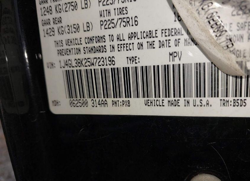 Photo 9 of 2005 Jeep Liberty RENEGADE (VIN 1J4GL38K25W723196)