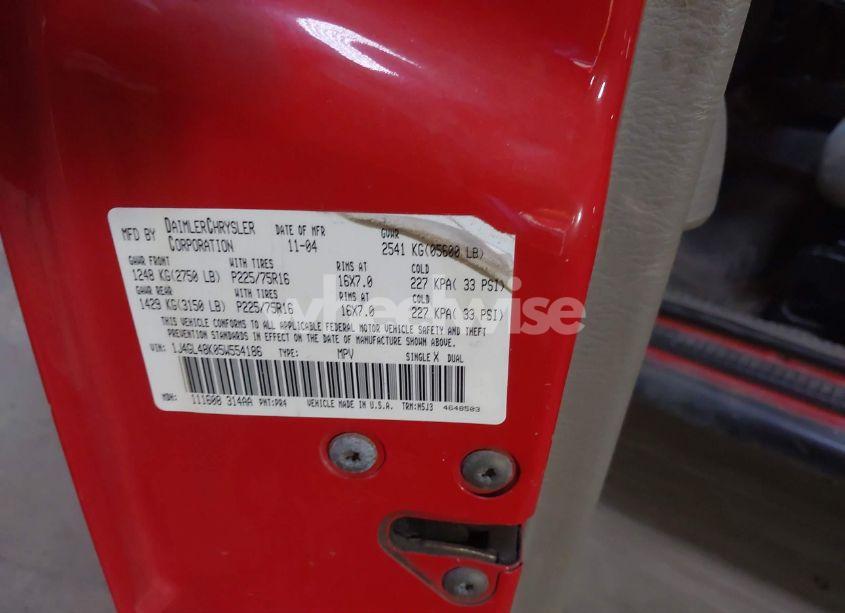 Photo 9 of 2005 Jeep Liberty SPORT (VIN 1J4GL48K05W554186)