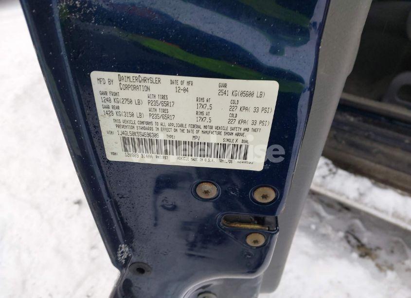 Photo 9 of 2005 Jeep Liberty LIMITED EDITION (VIN 1J4GL58K55W596309)