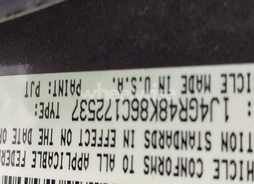 Photo 9 of 2006 Jeep Grand CHEROKEE LAREDO (VIN 1J4GR48K86C172537)