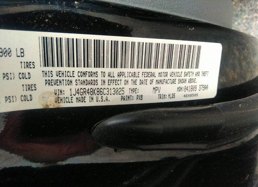 Photo 9 of 2006 Jeep Grand CHEROKEE LAREDO (VIN 1J4GR48K86C313025)