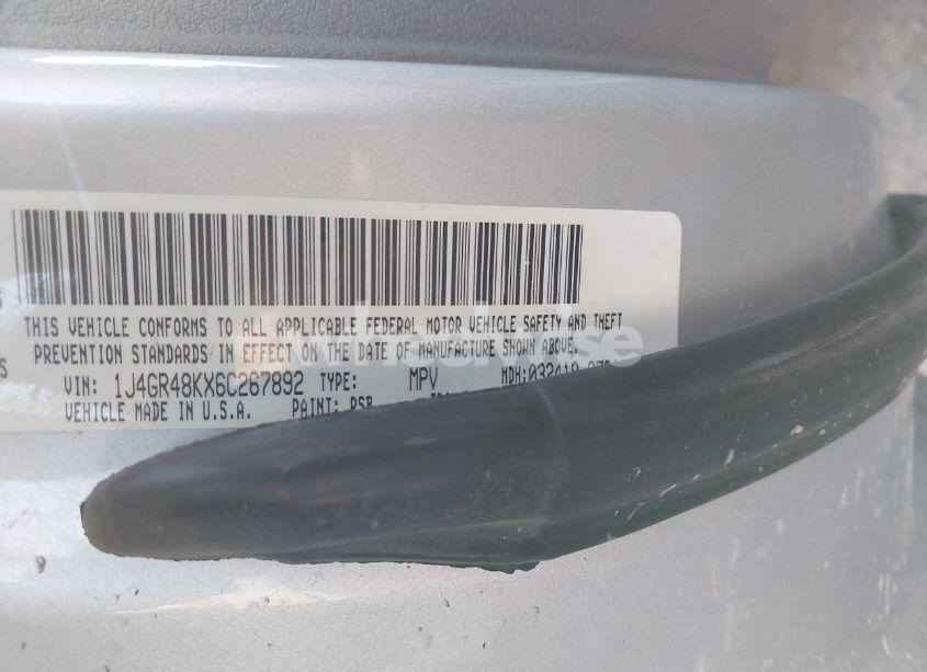 Photo 9 of 2006 Jeep Grand CHEROKEE LAREDO (VIN 1J4GR48KX6C267892)