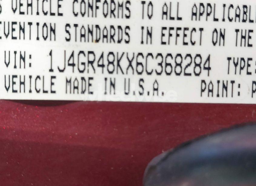 Photo 9 of 2006 Jeep Grand CHEROKEE LAREDO (VIN 1J4GR48KX6C368284)