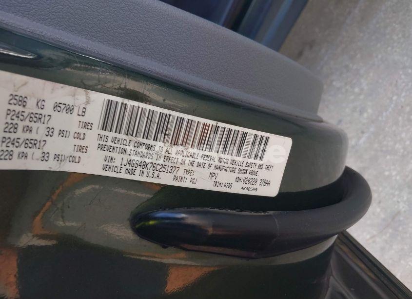 Photo 9 of 2006 Jeep Grand CHEROKEE LAREDO (VIN 1J4GS48K76C251377)