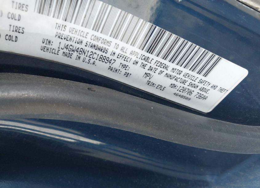 Photo 9 of 2002 Jeep Grand CHEROKEE LAREDO (VIN 1J4GW48N12C188947)