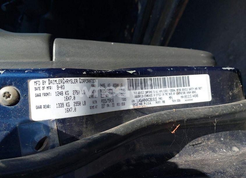 Photo 9 of 2004 Jeep Grand CHEROKEE LAREDO (VIN 1J4GW48N94C261615)