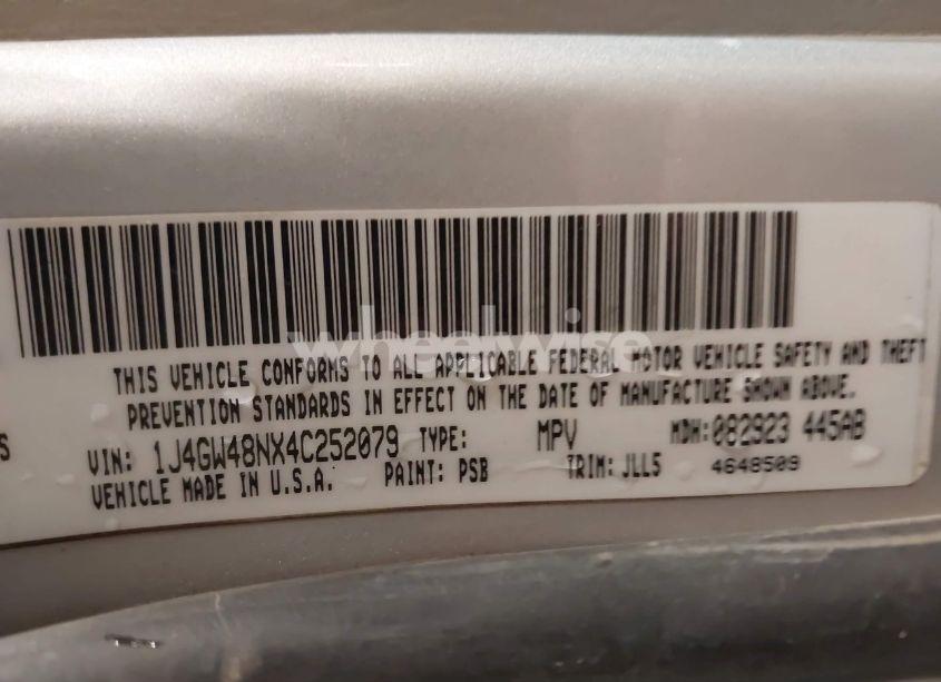 Photo 9 of 2004 Jeep Grand CHEROKEE LAREDO (VIN 1J4GW48NX4C252079)