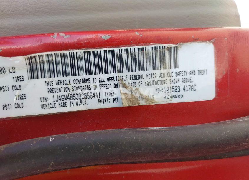 Photo 9 of 2003 Jeep Grand CHEROKEE LAREDO (VIN 1J4GW48S33C556441)