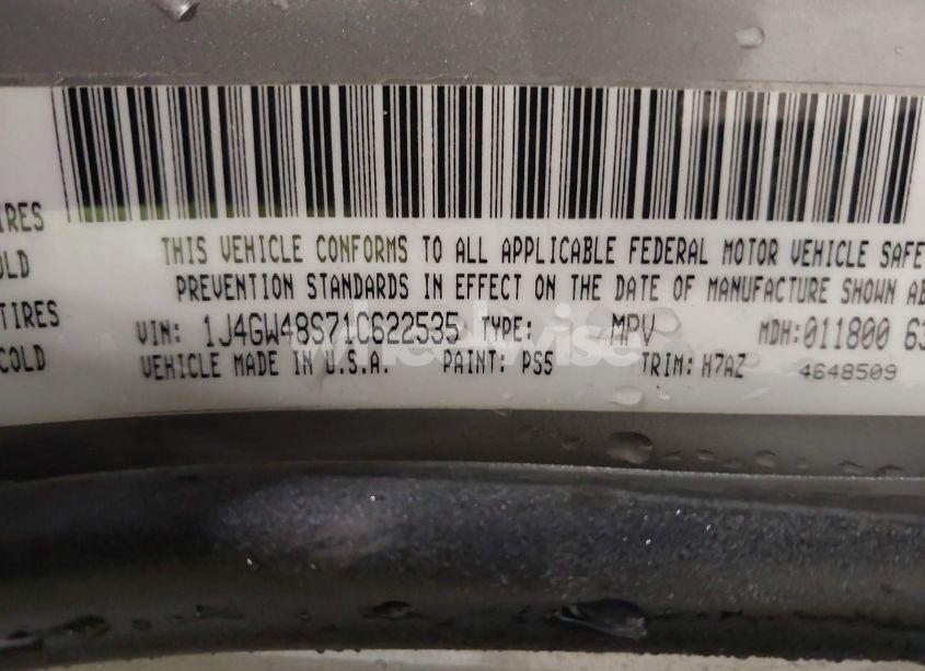 Photo 9 of 2001 Jeep Grand CHEROKEE LAREDO (VIN 1J4GW48S71C622535)