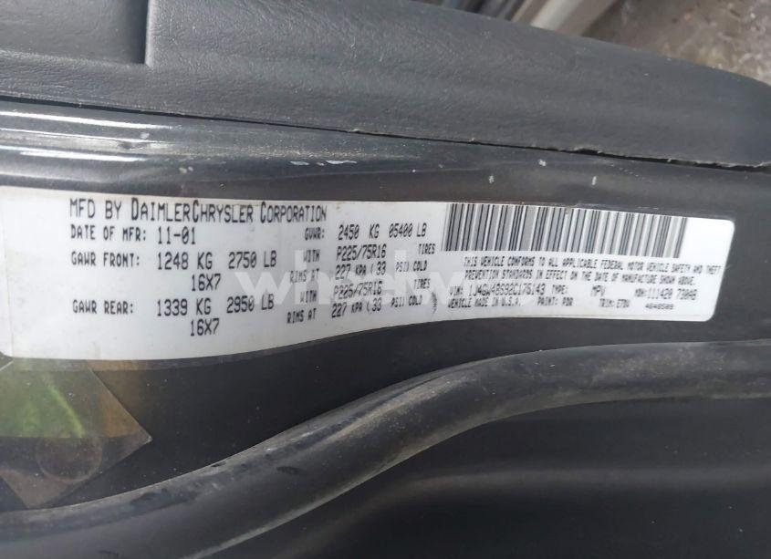 Photo 9 of 2002 Jeep Grand CHEROKEE LAREDO (VIN 1J4GW48S92C175143)