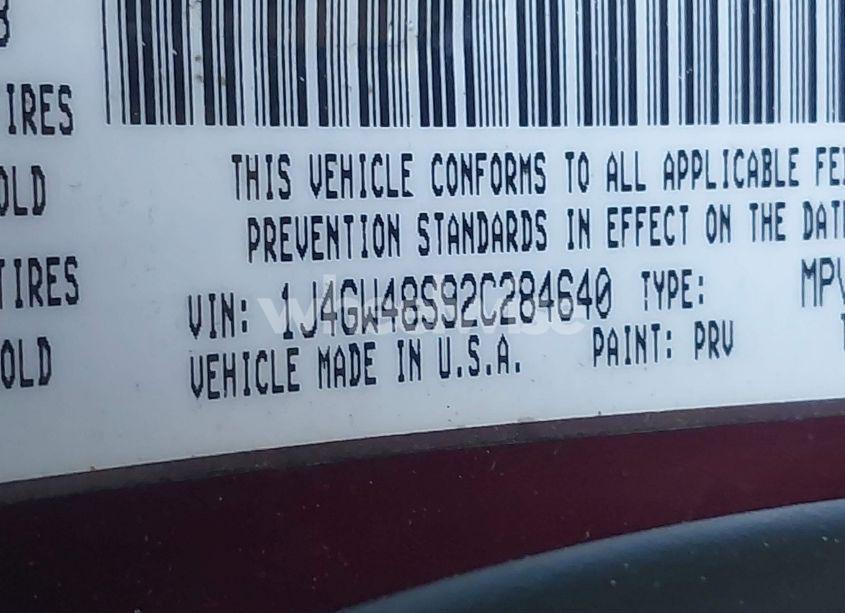 Photo 9 of 2002 Jeep Grand CHEROKEE LAREDO (VIN 1J4GW48S92C284640)