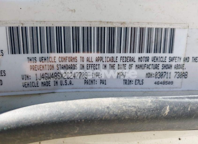 Photo 9 of 2002 Jeep Grand CHEROKEE LAREDO (VIN 1J4GW48SX2C247709)