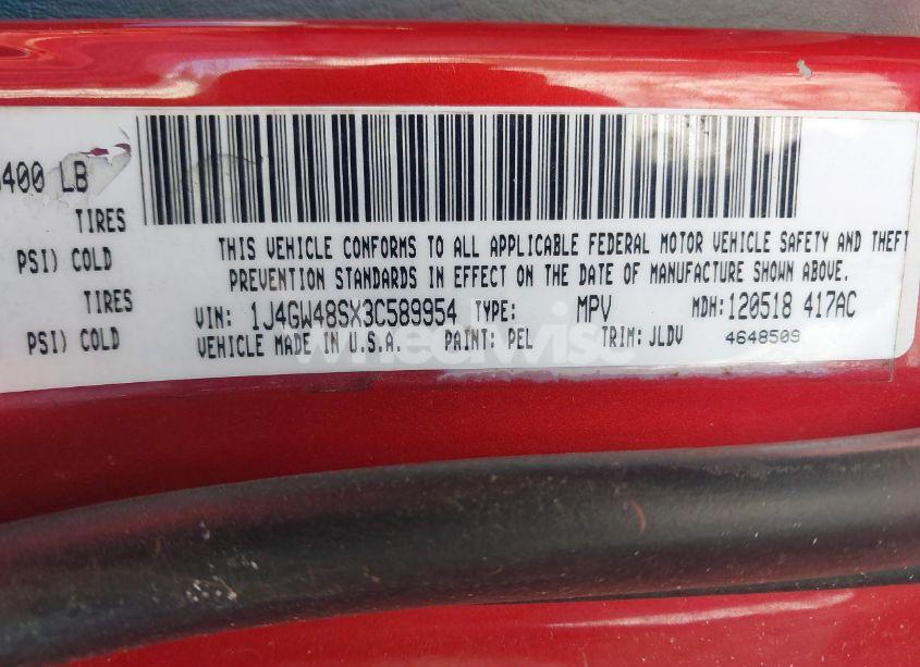 Photo 9 of 2003 Jeep Grand CHEROKEE LAREDO (VIN 1J4GW48SX3C589954)