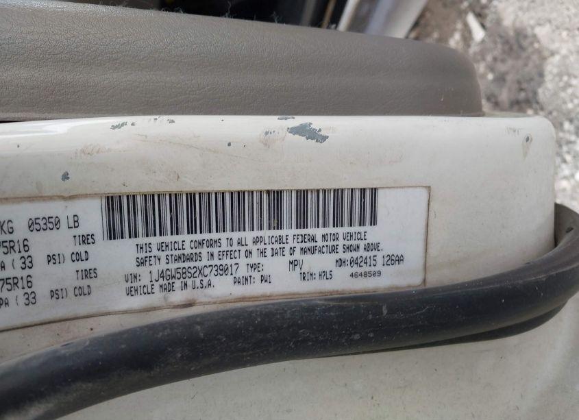 Photo 9 of 1999 Jeep Grand CHEROKEE LAREDO (VIN 1J4GW58S2XC739017)