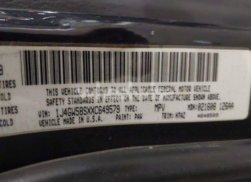 Photo 9 of 1999 Jeep Grand CHEROKEE LAREDO (VIN 1J4GW58SXXC649579)