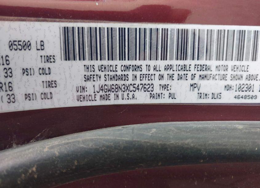 Photo 9 of 1999 Jeep Grand CHEROKEE LIMITED (VIN 1J4GW68N3XC547623)