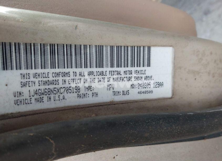 Photo 9 of 1999 Jeep Grand CHEROKEE LIMITED (VIN 1J4GW68N5XC705198)