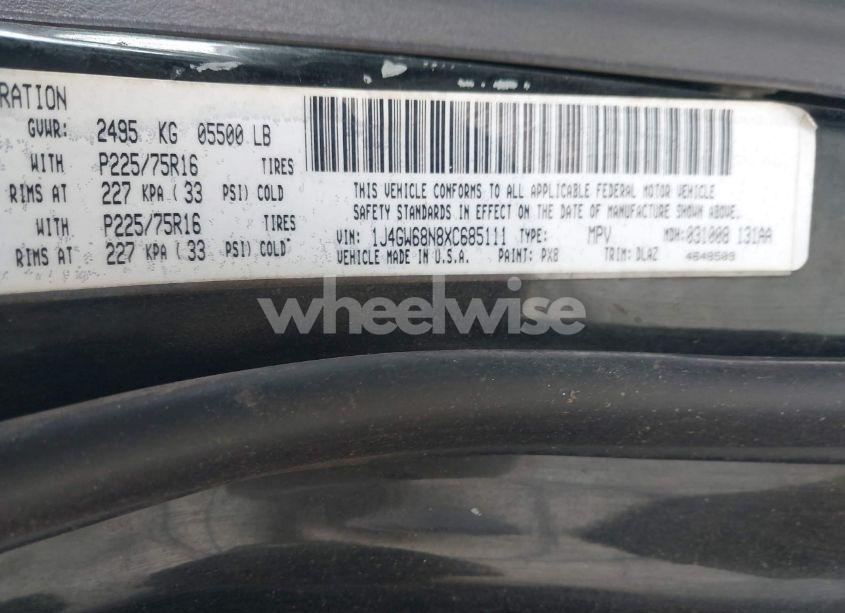 Photo 9 of 1999 Jeep Grand CHEROKEE LIMITED (VIN 1J4GW68N8XC685111)