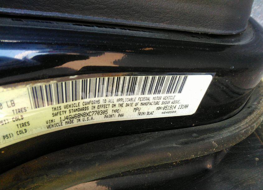 Photo 9 of 1999 Jeep Grand CHEROKEE LIMITED (VIN 1J4GW68N8XC770305)