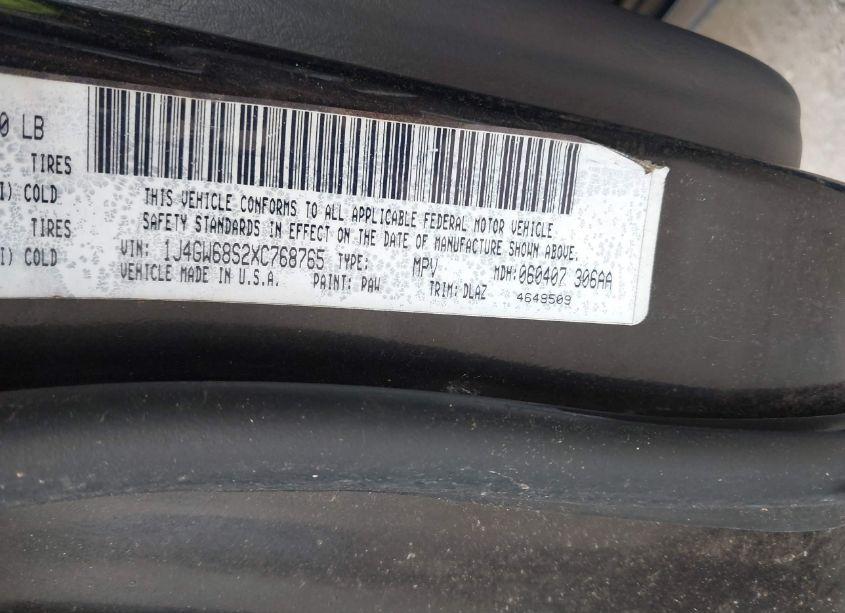 Photo 9 of 1999 Jeep Grand CHEROKEE LIMITED (VIN 1J4GW68S2XC768765)