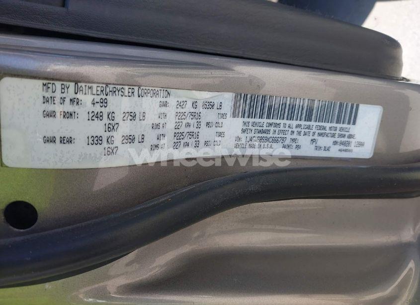 Photo 9 of 1999 Jeep Grand CHEROKEE LIMITED (VIN 1J4GW68S9XC666797)