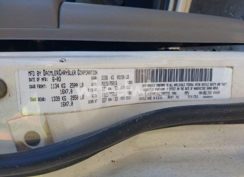 Photo 9 of 2004 Jeep Grand CHEROKEE LAREDO (VIN 1J4GX48S84C206933)