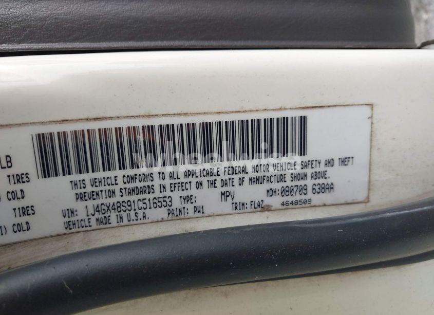 Photo 9 of 2001 Jeep Grand CHEROKEE LAREDO (VIN 1J4GX48S91C516553)