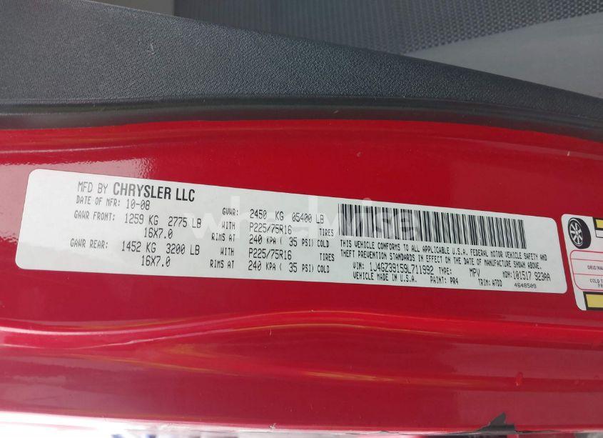 Photo 9 of 2009 Jeep Wrangler UNLIMITED X RHD (VIN 1J4GZ39159L711992)