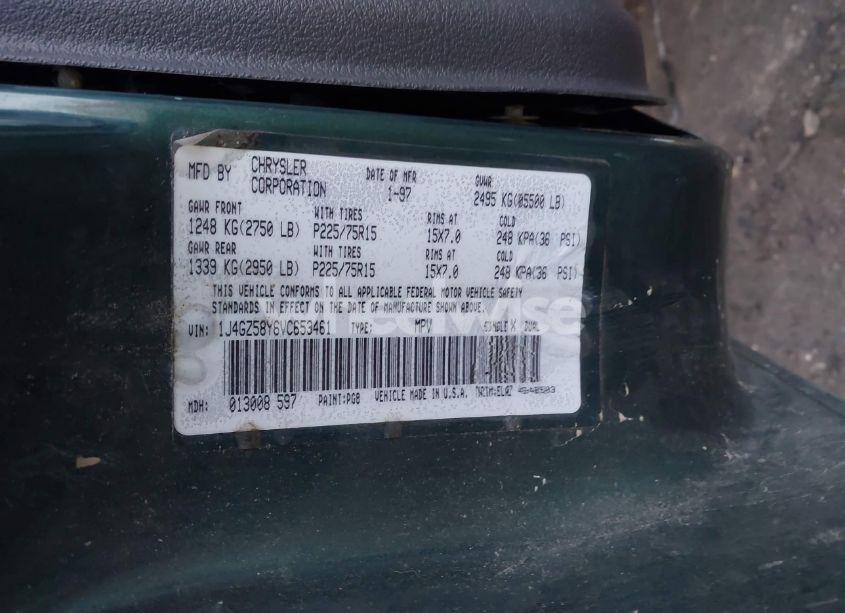 Photo 9 of 1997 Jeep Grand CHEROKEE LAREDO/TSI (VIN 1J4GZ58Y6VC653461)