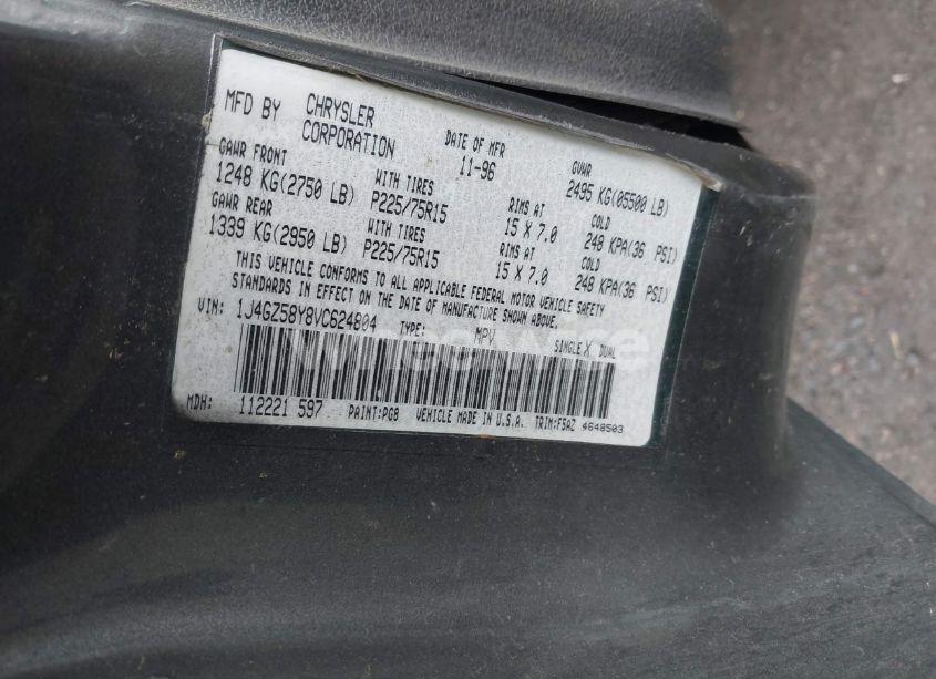 Photo 9 of 1997 Jeep Grand CHEROKEE LAREDO/TSI (VIN 1J4GZ58Y8VC624804)