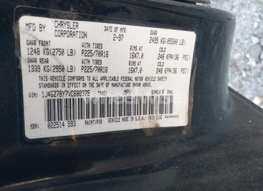 Photo 9 of 1997 Jeep Grand CHEROKEE LIMITED (VIN 1J4GZ78Y7VC688375)